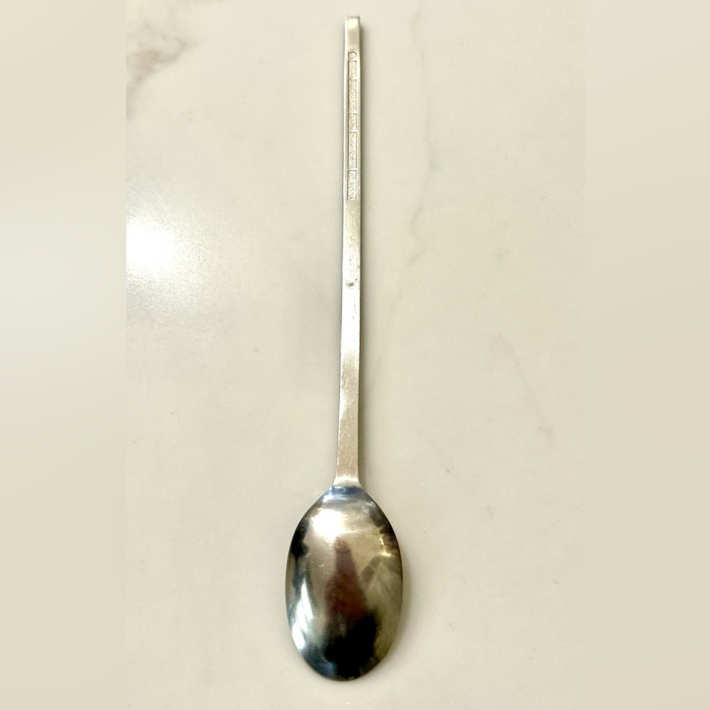 Set 2 MCM Dansk Designs LTD Ingot Vintage Stainless Steel Iced Tea Spoon 8.5” - Picture 2 of 6